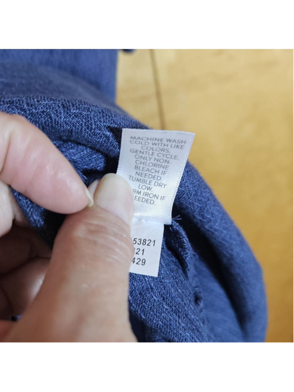 Pruejill Linen Dress Beach Pool Cover-up Side Slits Size M Blue Buttons J. jill - Picture 6 of 6
